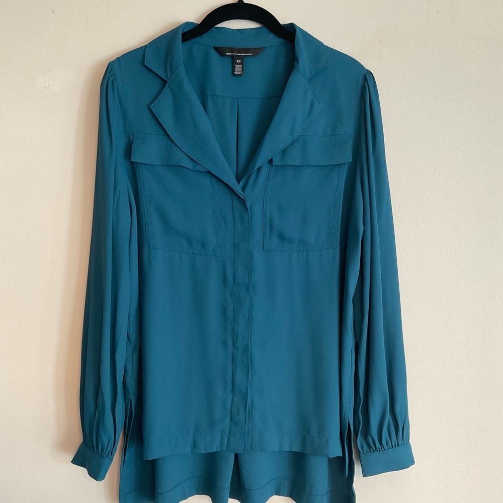 COPY - White House Black Market Long Sleeve Blouse~Size XS~Teal~NWOT